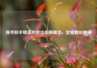 探寻和平精英的绝佳拍摄模式，定格精彩瞬间