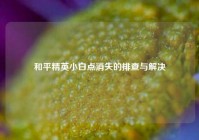 和平精英小白点消失的排查与解决