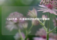 CSGO大跳，从基础到进阶的技巧全解析