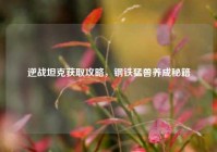 逆战坦克获取攻略，钢铁猛兽养成秘籍
