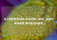 深入剖析使命召唤16封包问题，成因、影响及解决思路 兼论是否封硬件