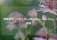 绝地求生（PUBG）卡bug探讨及pubg mobile卡bug问题