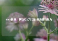 CSGO探员，获取方式与虚拟战场独特魅力