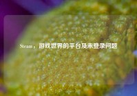 Steam，游戏世界的平台及未登录问题