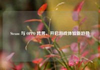 Steam 与 OPPO 跨界，开启游戏体验新趋势