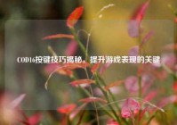 COD16按键技巧揭秘，提升游戏表现的关键