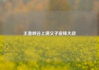 王者峡谷上演父子皮味大战