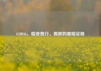 COD16，暗夜独行，孤胆的黑暗征程