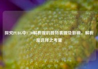 探究PUBG中1730解析度的独特表现及影响，解析度选择之考量