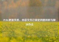 PUBG更新失败，内容文件已锁定问题剖析与解决办法