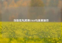 当地瓜丸跨界CSGO与美食制作