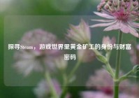 探寻Steam，游戏世界里黄金矿工的身份与财富密码