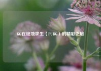 GG在绝地求生（PUBG）的精彩之旅