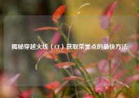 揭秘穿越火线（CF）获取荣誉点的最快方法