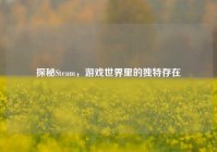 探秘Steam，游戏世界里的独特存在