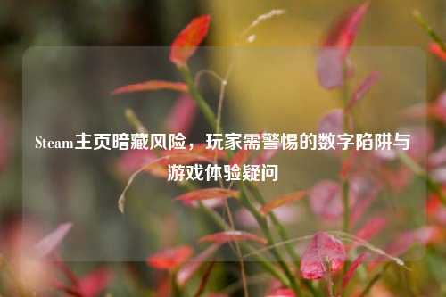 Steam主页暗藏风险，玩家需警惕的数字陷阱与游戏体验疑问