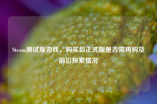 Steam测试版游戏,购买后正式版是否需再购及前沿探索情况