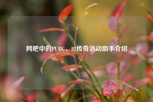 网吧中的PUBG,93传奇活动助手介绍