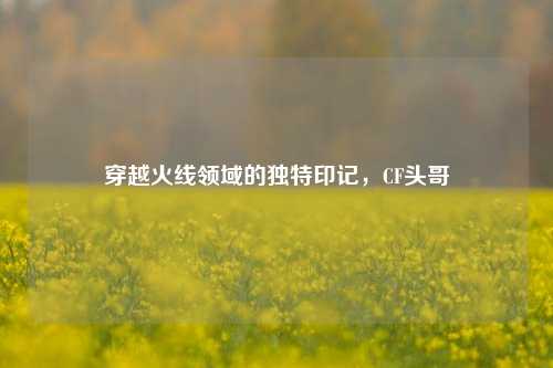 穿越火线领域的独特印记,CF头哥
