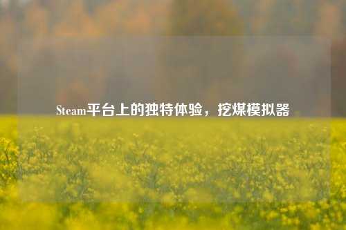 Steam平台上的独特体验,挖煤模拟器