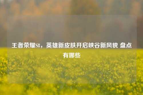 王者荣耀S8，英雄新皮肤开启峡谷新风貌 盘点有哪些