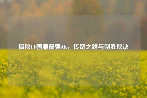 揭秘CF国服最强AK，传奇之路与制胜秘诀