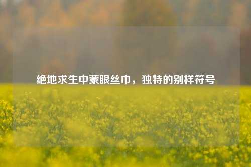 绝地求生中蒙眼丝巾,独特的别样符号