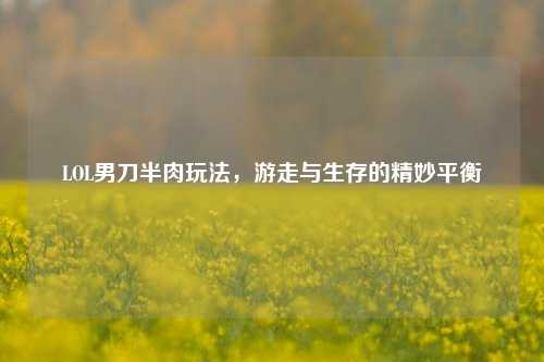 LOL男刀半肉玩法,游走与生存的精妙平衡