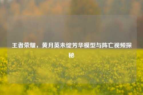 王者荣耀,黄月英未绽芳华模型与阵亡视频探秘