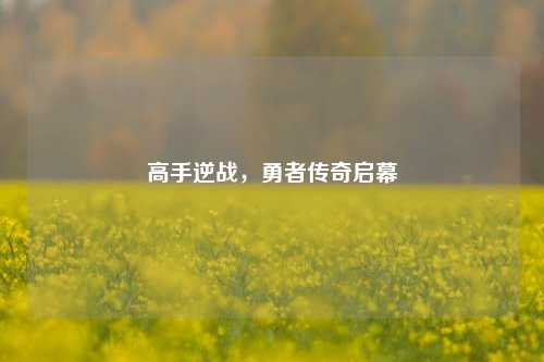 高手逆战,勇者传奇启幕