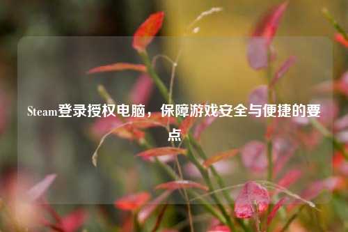 Steam登录授权电脑,保障游戏安全与便捷的要点