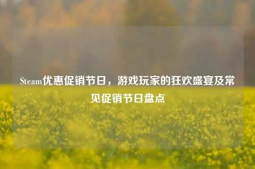 Steam优惠促销节日,游戏玩家的狂欢盛宴及常见促销节日盘点