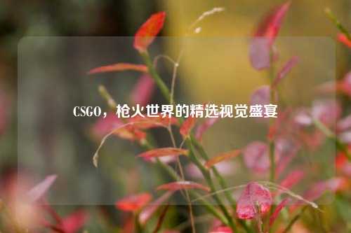 CSGO,枪火世界的精选视觉盛宴