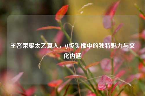 王者荣耀太乙真人,Q版头像中的独特魅力与文化内涵