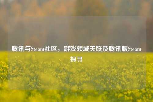 腾讯与Steam社区,游戏领域关联及腾讯版Steam探寻