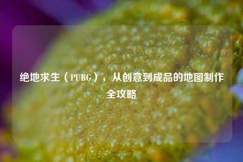 绝地求生（PUBG），从创意到成品的地图制作全攻略