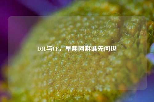 LOL与CF，早期网游谁先问世