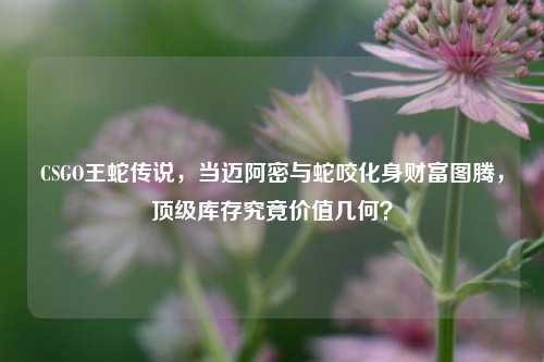 CSGO王蛇传说,当迈阿密与蛇咬化身财富图腾,顶级库存究竟价值几何?