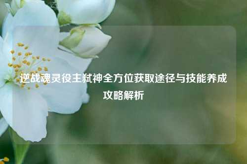 逆战魂灵役主弑神全方位获取途径与技能养成攻略解析